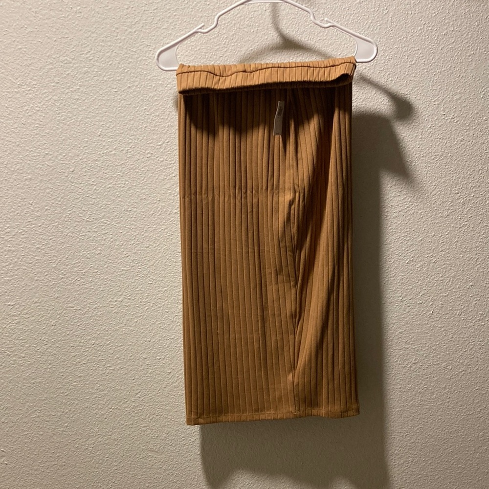 Brand new Burnt orange ribbed skirt